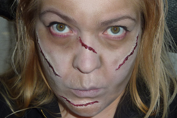 halloween-meikki haavanaama