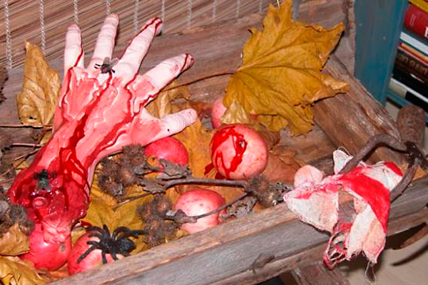 halloween-koristeita teema sadonkorjuu