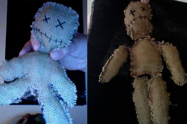 halloween-säkkikangasvoodoonuket