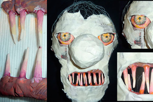 halloween-koristeita ns. elävänkokoinen klovni