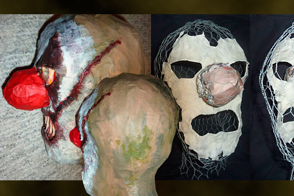 halloween-koristeita ns. elävänkokoinen klovni