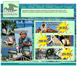 kuvitteellisten lokkimatkojen etusivun kuva